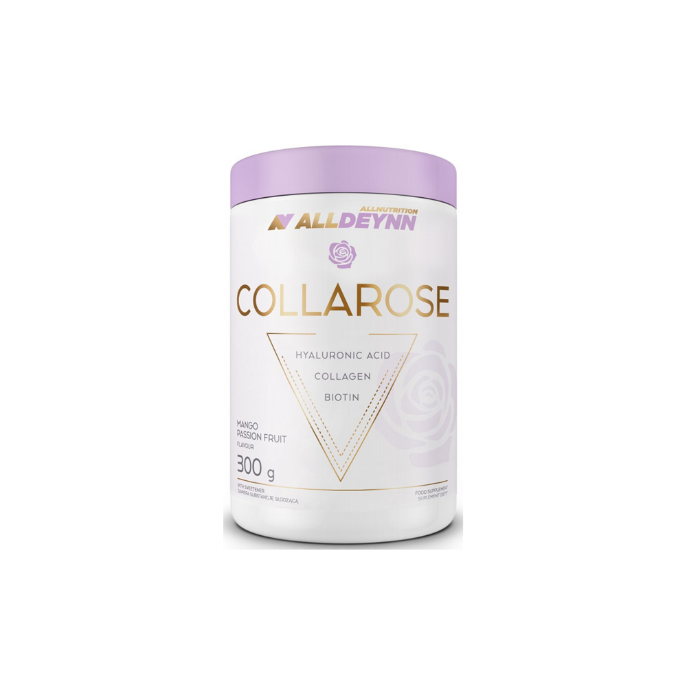 Alldeynn | Collarose | Bovine Collagen | 300g 50 Servings | Hyaluronic Acid | Biotin | Women | Supplement | Nutriworld