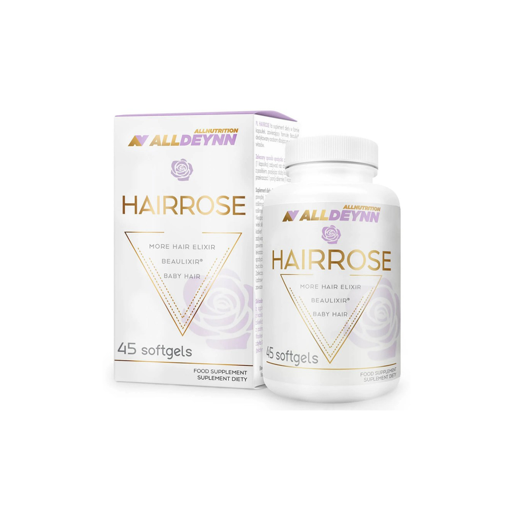 ALLDEYNN HAIRROSE – Hair Nutrition Softgels with Natural Oils, Biotin & Vitamins – 45 Capsules – Nutriworld