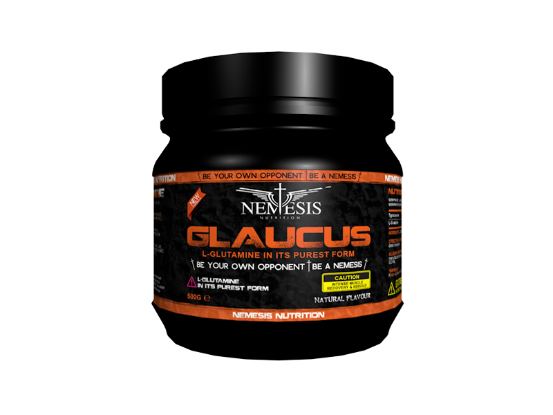 Nemesis Nutrition Glutamine Powder – 500 g unflavored amino acid supplement for muscle recovery