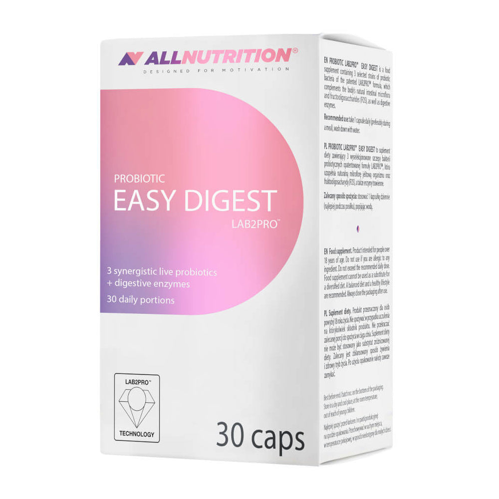 Allnutrition | Probiotica Easy Digest LAB2PRO | 30 capsules 30 servings | Supplement | Darmflora | Spijsvertering | Nutriworld