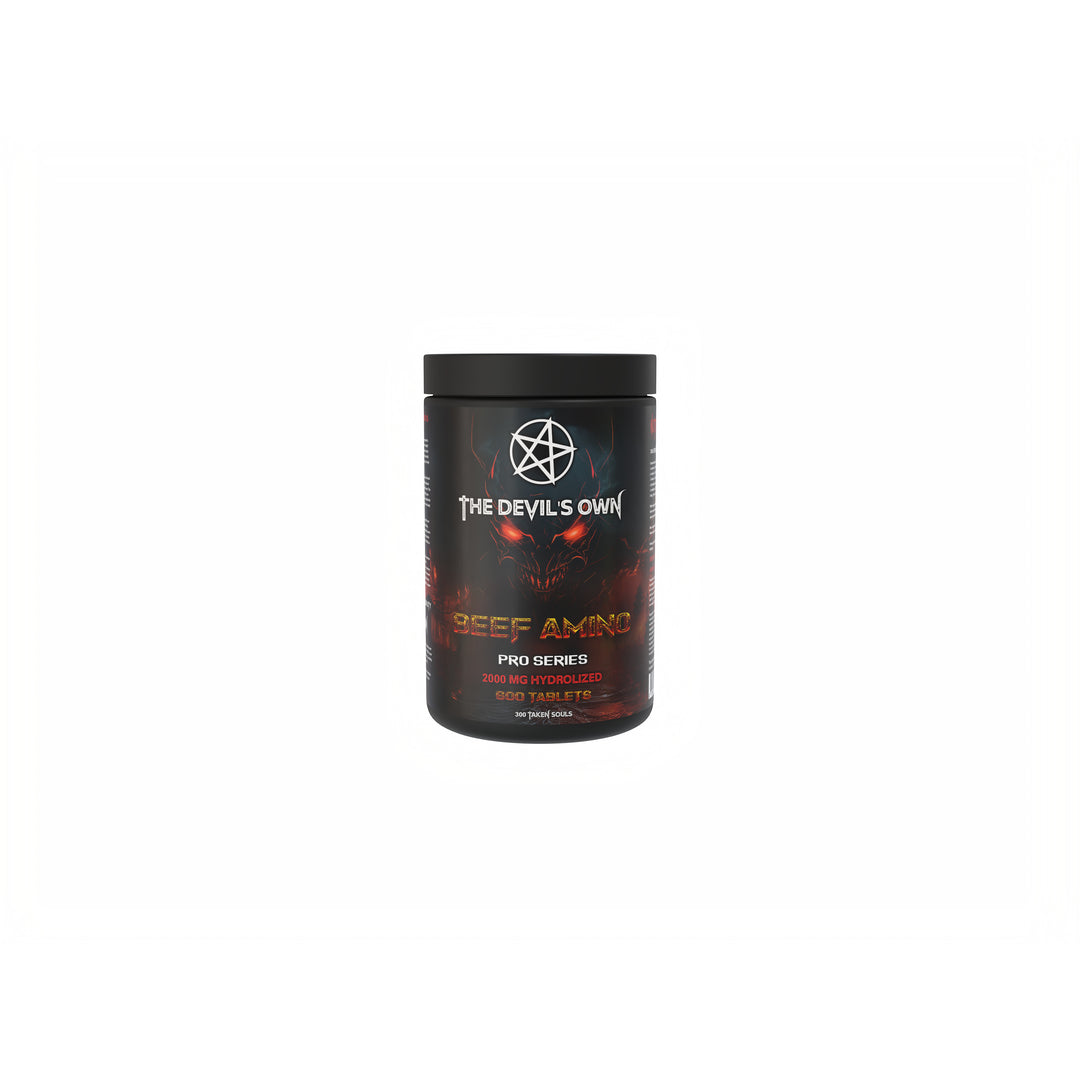 Dem Teufel gehört | 600 Tabletten | 300 Portionen Essentiële Aminozuren | Rindfleisch | Hydrolisaat |snel herstel | Snel opgenomen | Nutriworld
