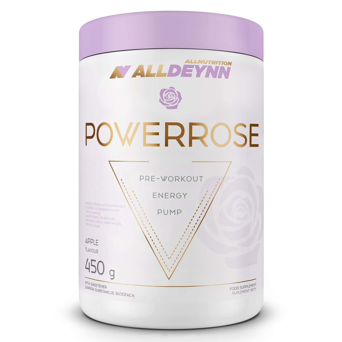 ALLDEYNN POWERROSE – 450 g – 20 Servings – Pre-Workout for Women – Energy, Focus & Endurance – Nutriworld