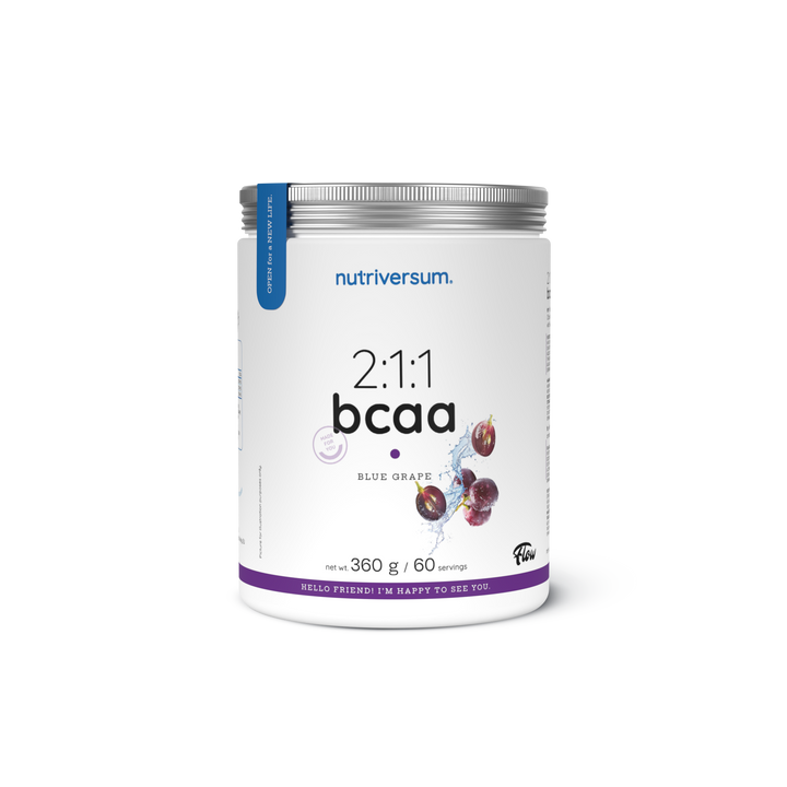 NUTRIVERSUM BCAA – 2:1:1 Ratio – 360 g – 60 Servings – Available in Many Flavors – Muscle Recovery & Endurance Support – Nutriworld