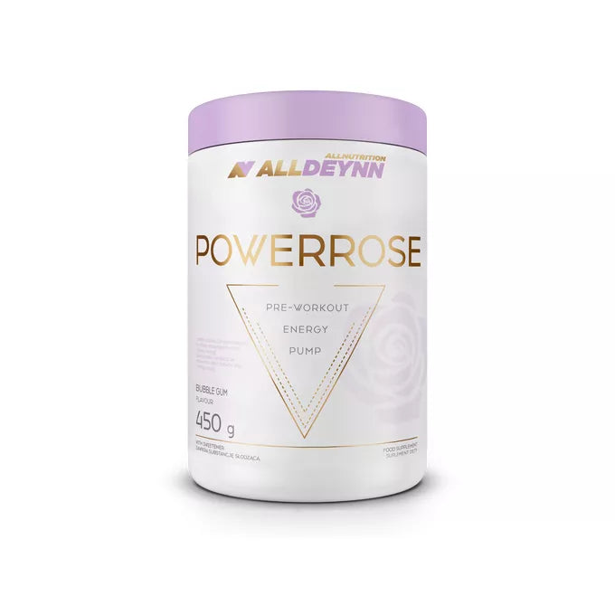 ALLDEYNN POWERROSE – 450 g – 20 Servings – Pre-Workout for Women – Energy, Focus & Endurance – Nutriworld