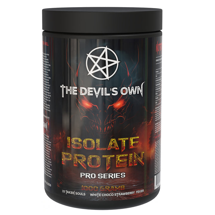The Devil’s Own Whey Isolate Protein – 1 kg, 33 servings, available in Banana, Vanilla, Chocolate Banana, Cinnamon Cookies and Choco Coconut flavors