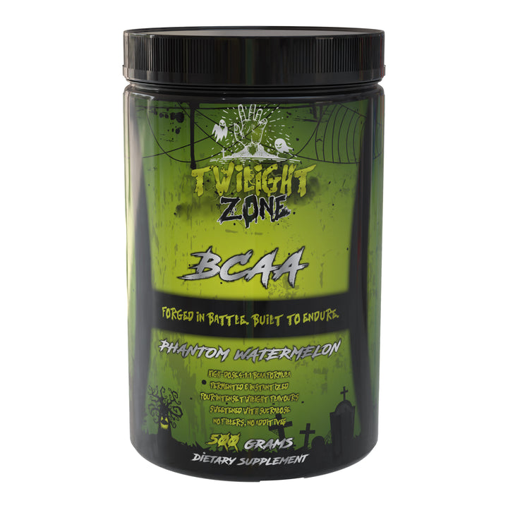 TwilightZone BCAA Powder – 500 g 4:1:1 BCAA formula for recovery, endurance and performance – available in 5 flavors.