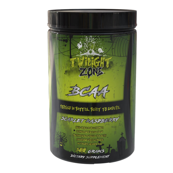 TwilightZone BCAA Powder – 500 g 4:1:1 BCAA formula for recovery, endurance and performance – available in 5 flavors.