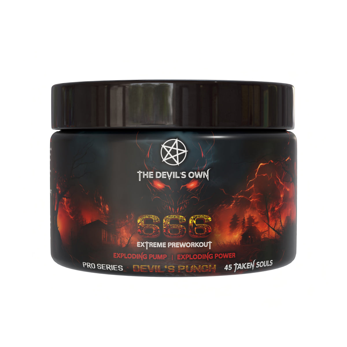 The Devil’s Own Pre-Workout 666 – 42 servings Devil’s Punch flavor for explosive energy and focus