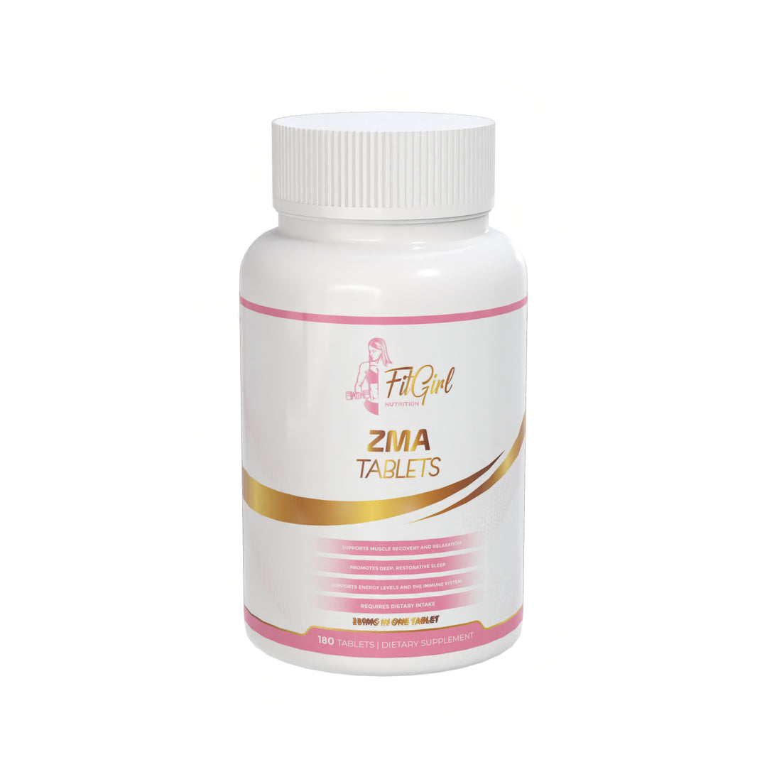 FitGirl Nutrition ZMA – 180 tablets, magnesium citrate and zinc lactate complex for recovery and sleep support