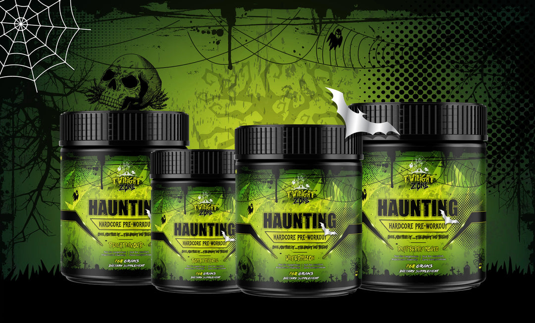 Haunting Hardcore Pre-Workout supplement supporting focus and controlled training energy