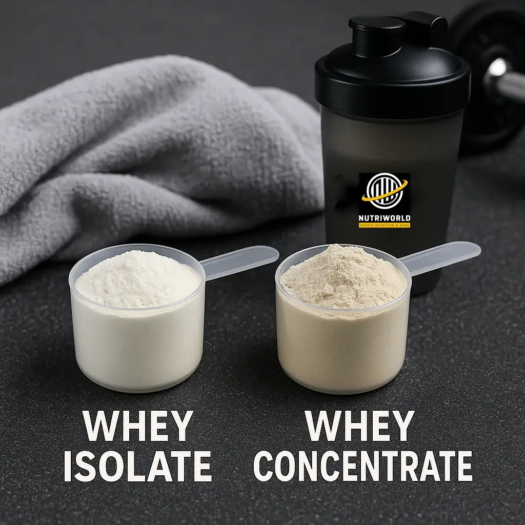 Whey isolate en whey concentrate eiwitshakes vergeleken voor spieropbouw en herstel