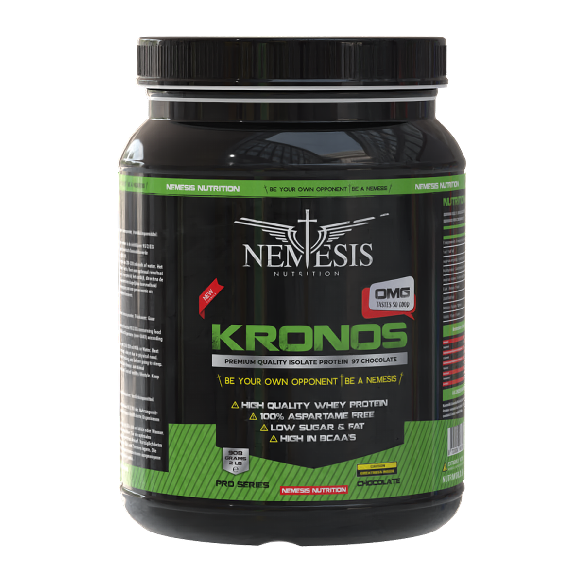 Nemesis Nutrition KRONOS Isolate – premium 100 % whey protein isolate chocolate flavor