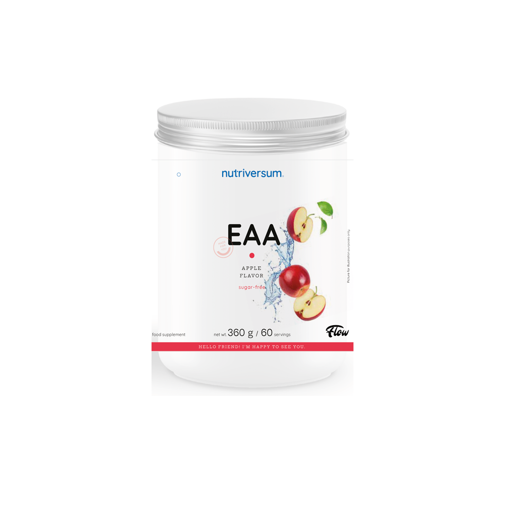 Nutriversum | 360gr EAA | 27 servings Essentiële Aminozuren | Appel | snel herstel | GEEN suiker | Nutriworld