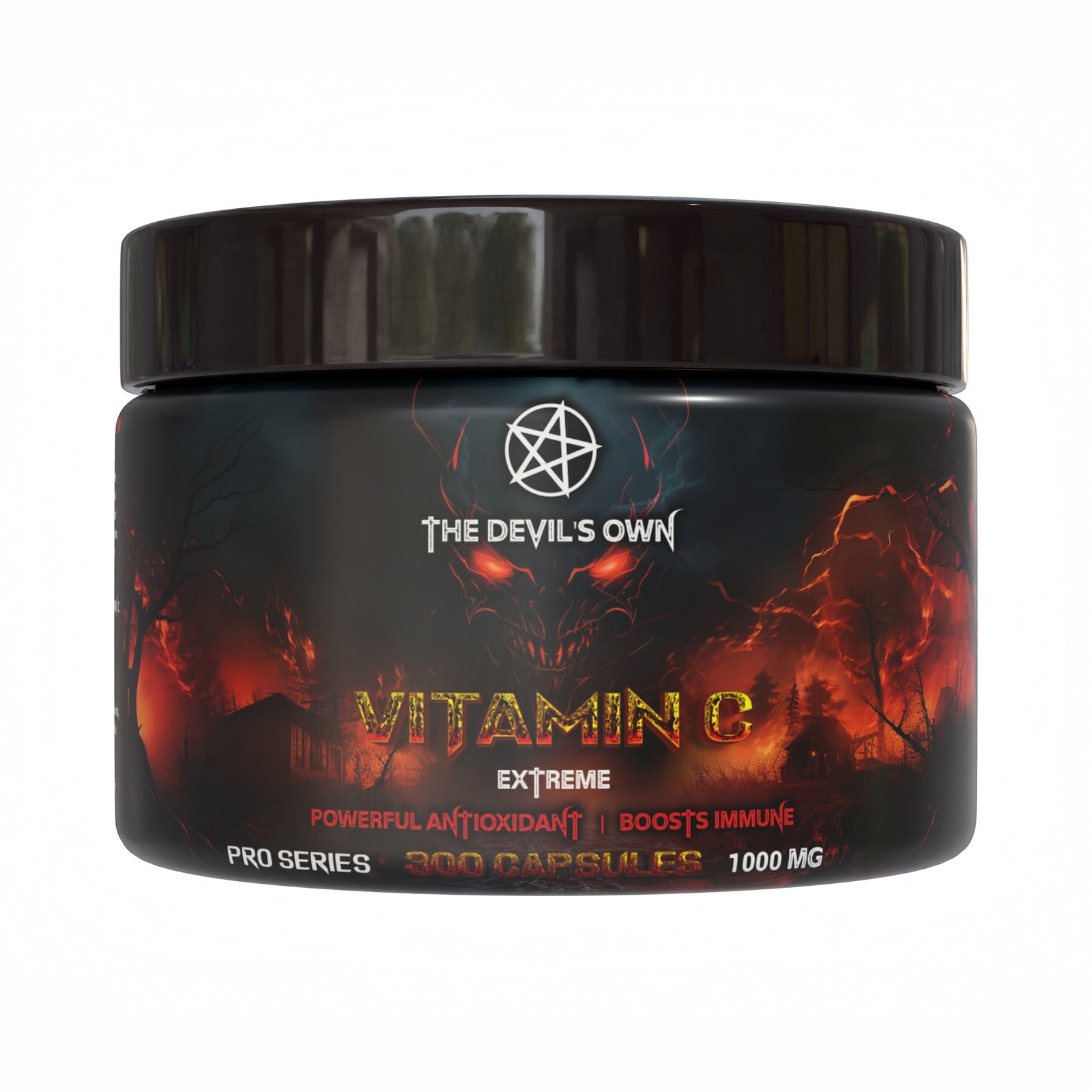 the devils own, vitamin c, citrus bioflavonoids, antioxidant, immunity, recovery, collagen, health, supplement, performance, hardcore, 1000mg, nutriworld, 300 tablets, 300 servings
