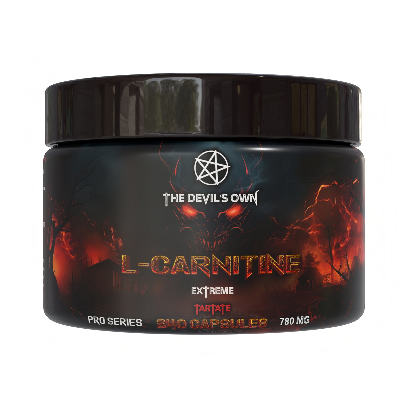 The Devil’s Own L-Carnitine 780 mg – 240 Capsules – 120 Servings – Fat-Metabolizing Support – Nutriworld