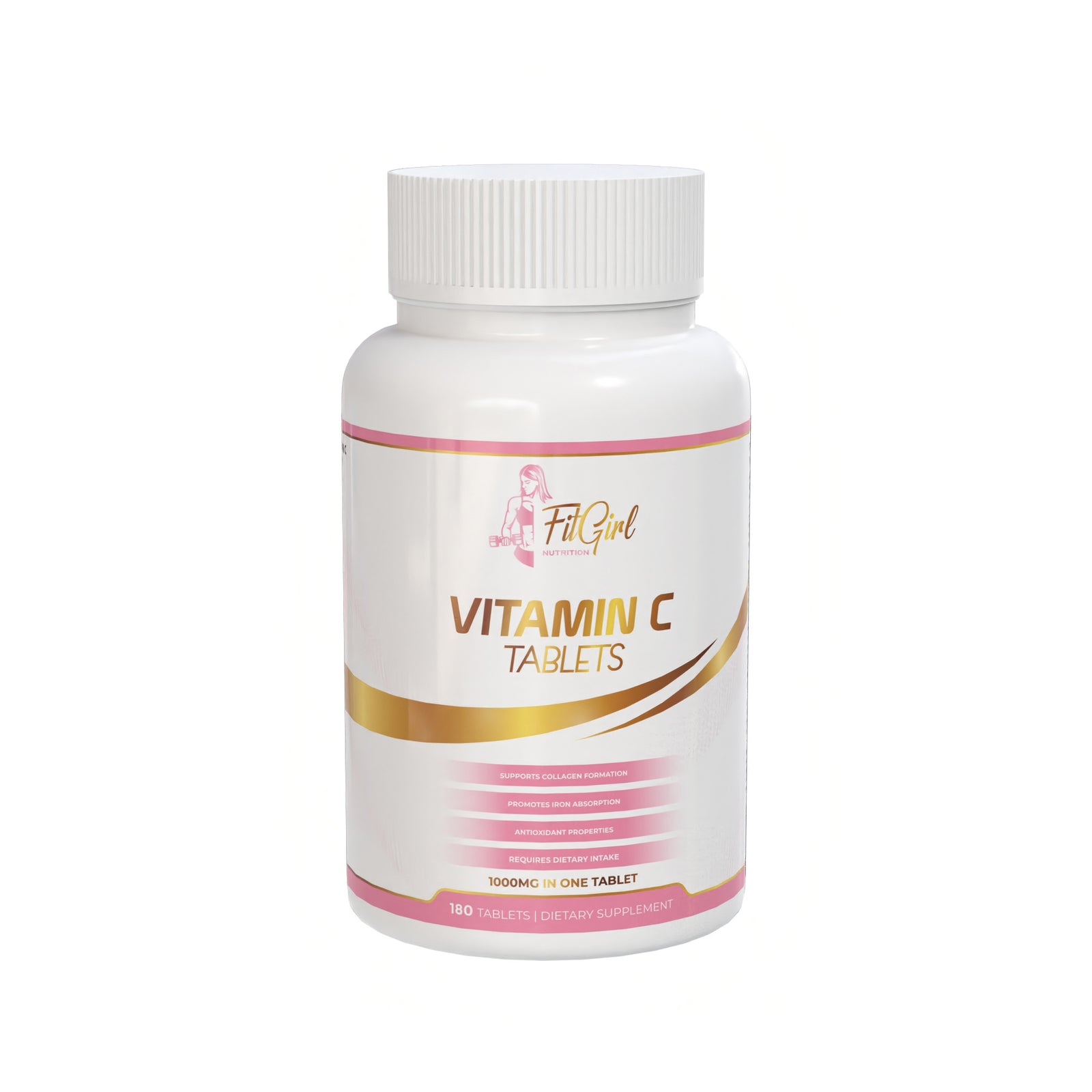 FitGirl Nutrition Vitamin C 1000 mg – 200 tablets for immunity, collagen support and antioxidant protection