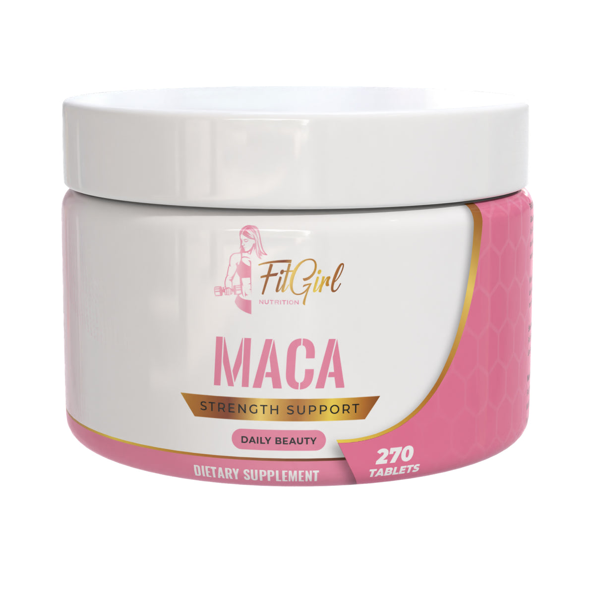 FitGirl Maca – 500 mg triple maca blend (red, black & yellow) in 270 vegan tablets for energy, balance & vitality.