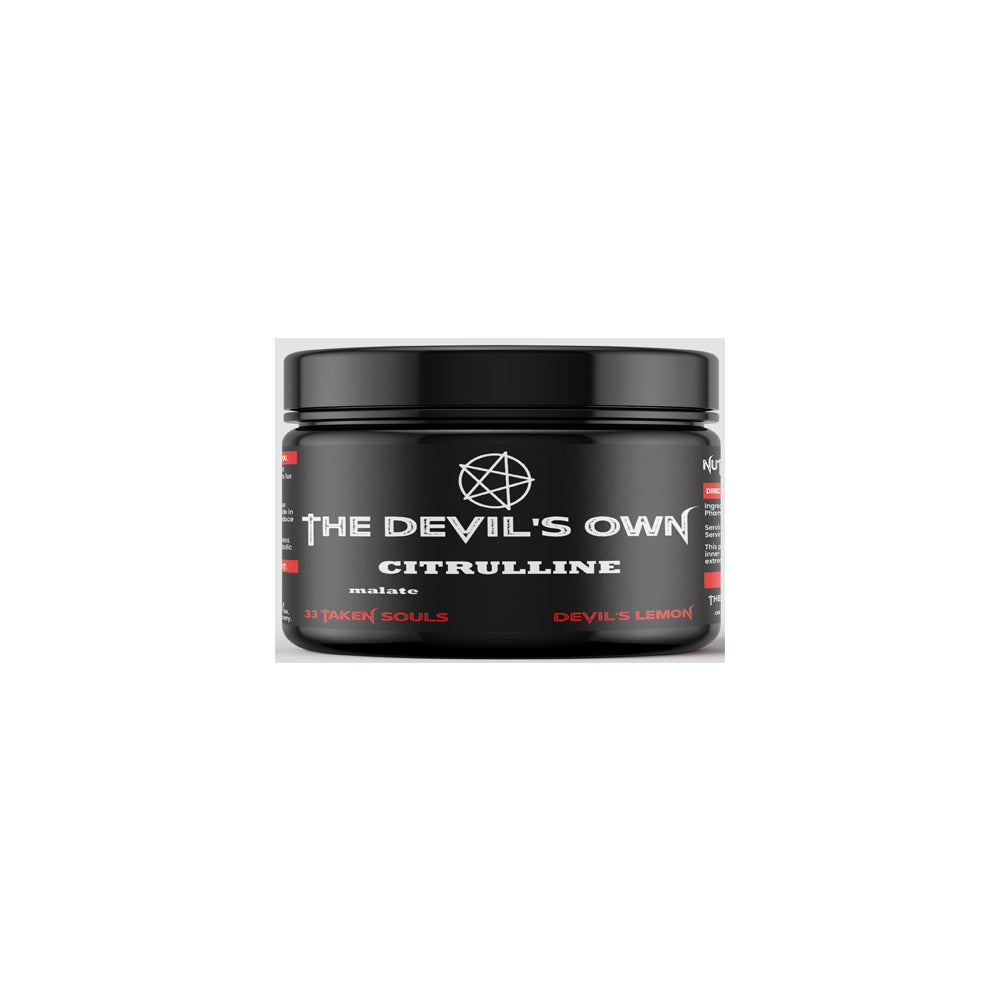 The Devil's Own | Citrullinmalat Erdbeere | 200 g 33 Portionen | Vor dem Training | Während des Trainings | Nach dem Training | Aminozuren | Nutriworld