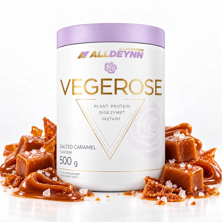 ALLDEYNN VEGEROSE plant protein powder 500g salted caramel flavor