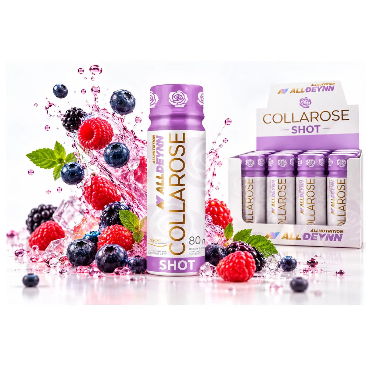 Liquid Bovine Collagen – ALLDEYNN Collarose  Raspberry wild Strawberry 12 × 80ml 