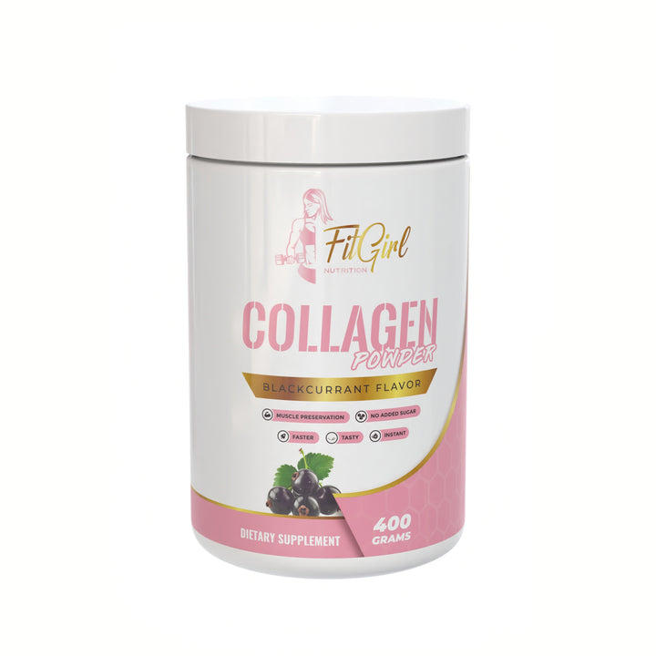 FitGirl Collagen Powder 400 g – Hydrolyzed Collagen with MSM, Vitamin C & Hyaluronic Acid | Nutriworld