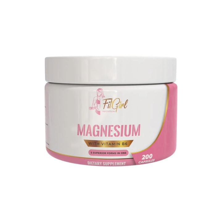 Magnesium capsules FitGirl 5-form blend with vitamin B6 200 capsules