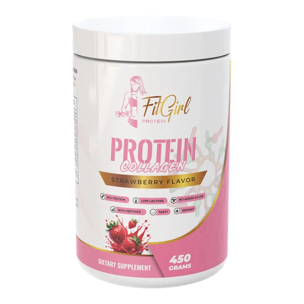 FitGirl Protein + Collagen Strawberry – High-Protein Beauty Shake for Women | Nutriworld