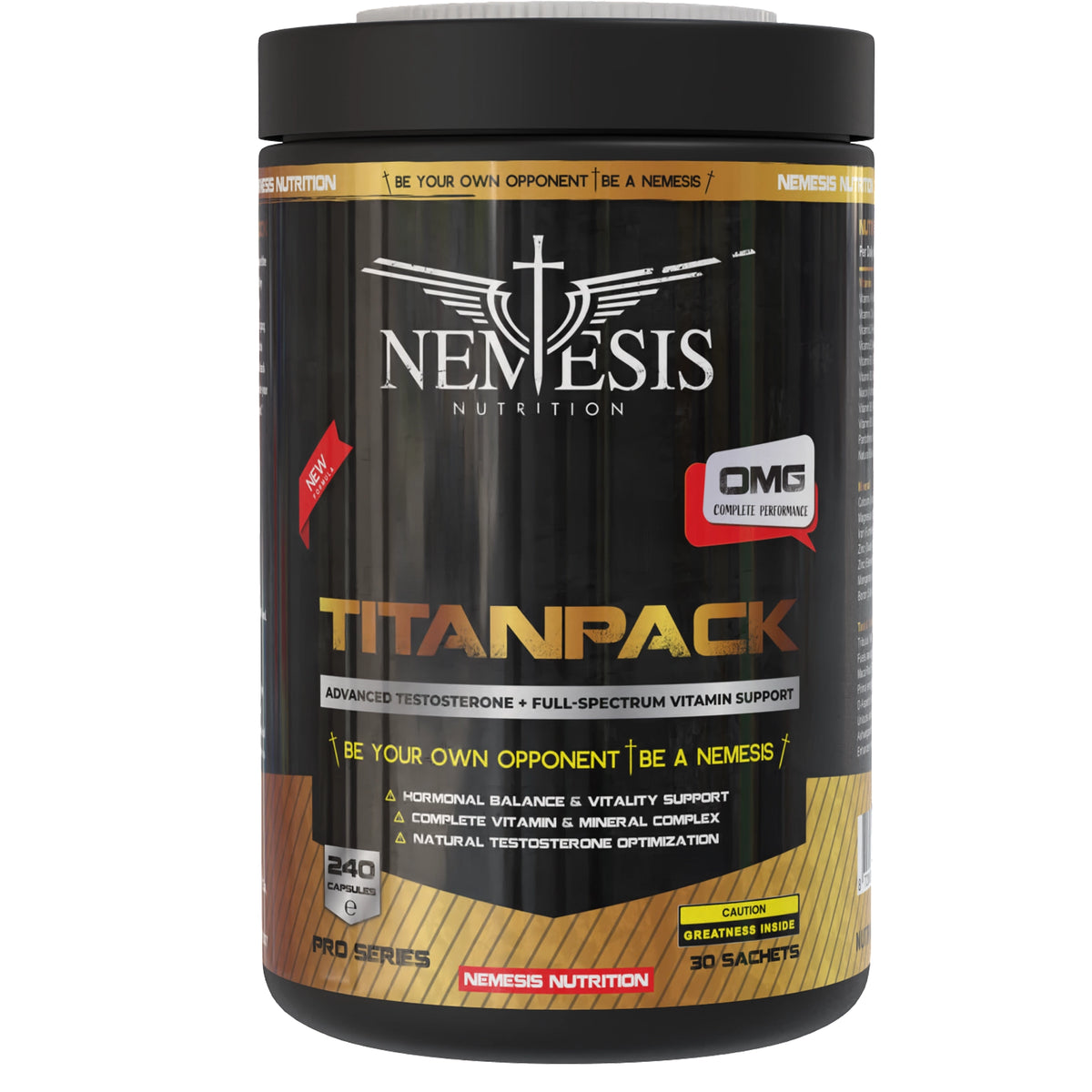 Nemesis Nutrition TitanPack – Testosterone & Performance Support System for Men | Nutriworld