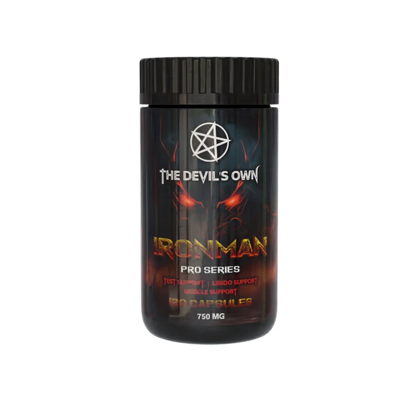 The Devil’s Own IronMan, testosterone support capsules, libido support supplement, male vitality formula, Tribulus Maca DAA Ashwagandha, Nutriworld
