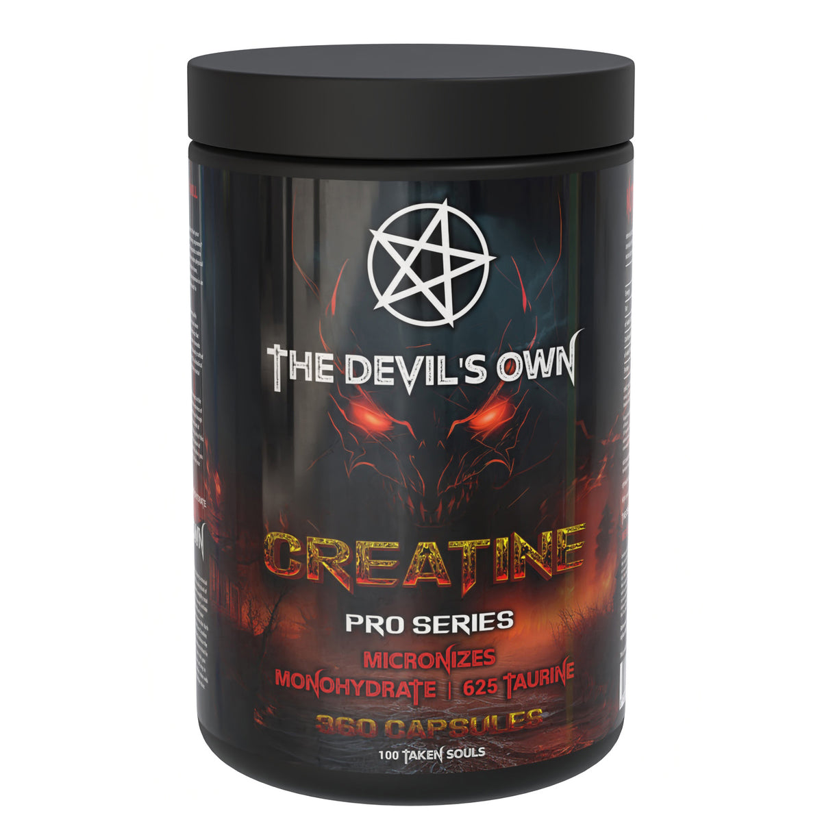 The Devil’s Own Creatine Monohydrate + Taurine 360 Capsules – Pure micronized creatine with taurine for strength, endurance & recovery