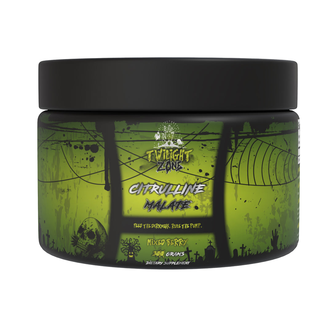 TwilightZone Citrulline Malate Powder – 300 g nitric oxide pre-workout booster for muscle pump, endurance and performance.