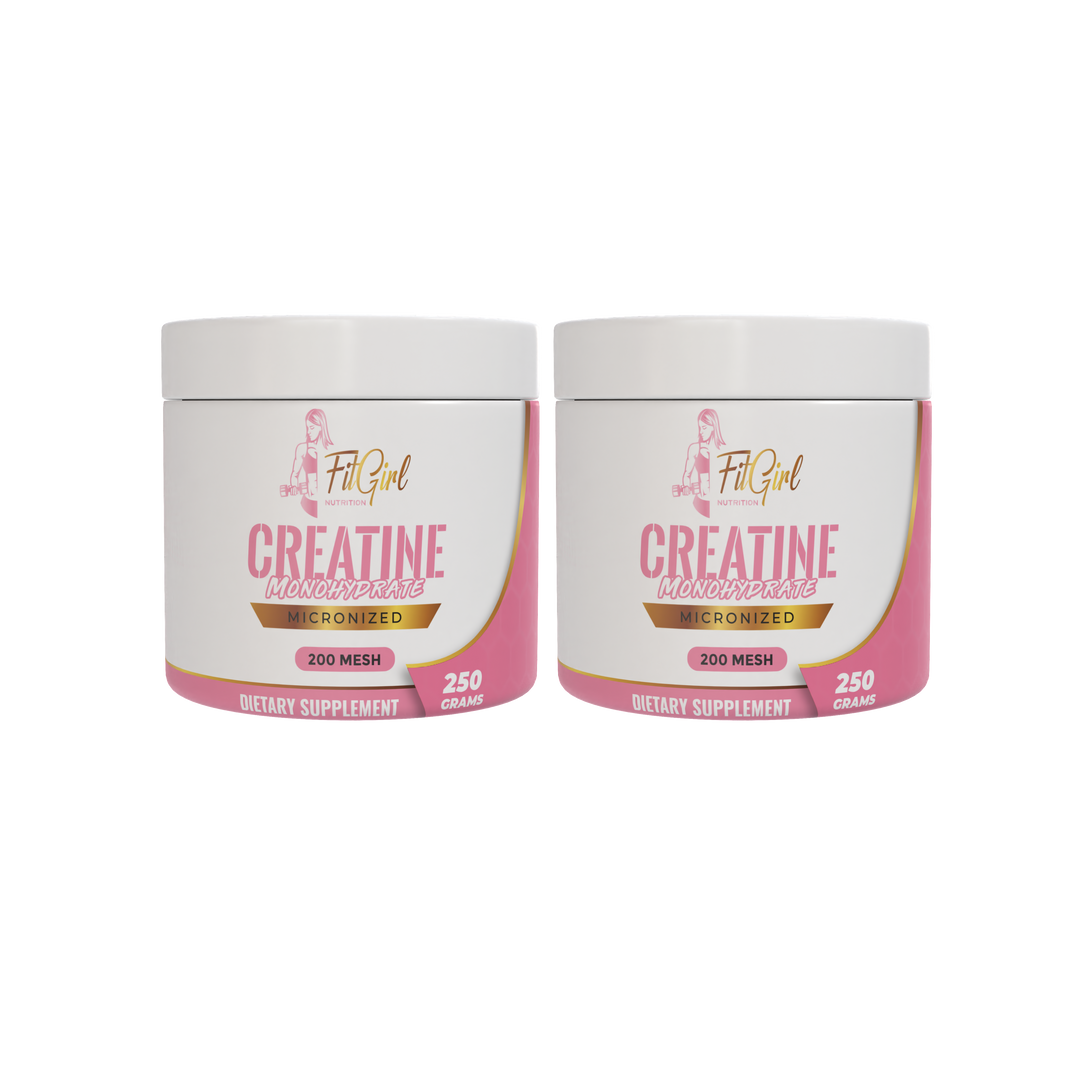 FitGirl Nutrition Kreatin-Monohydrat | 2x 250g | Insgesamt 100 Portionen | Mikronisierte 200 Mesh | Nutriworld