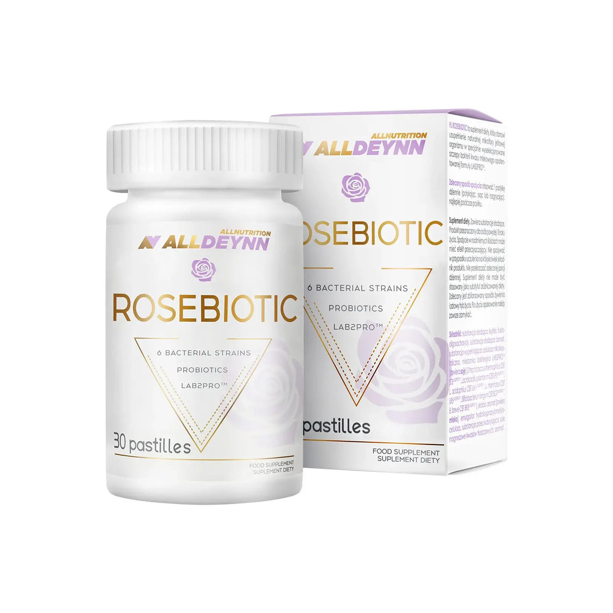 ALLDEYNN ROSEBIOTIC – 30 Pastilles – LAB2PRO™ Probiotic Blend – 6 Strains – 