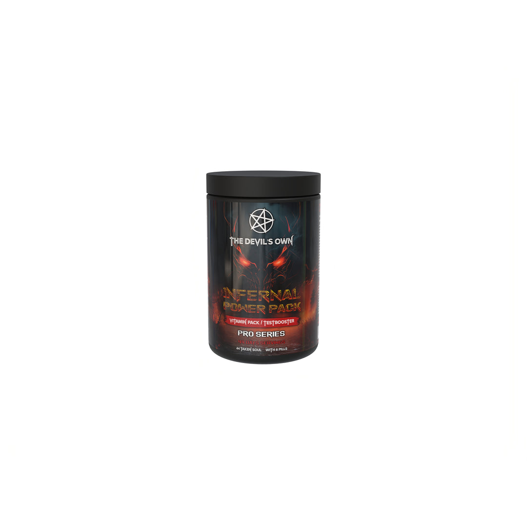 The Devil's Own | Infernal power pack | Vitamine en Mineralen en Testosteron booster | 30 doseringen | 1 zakje per dag | Extra Omega 3 | Nutriworld