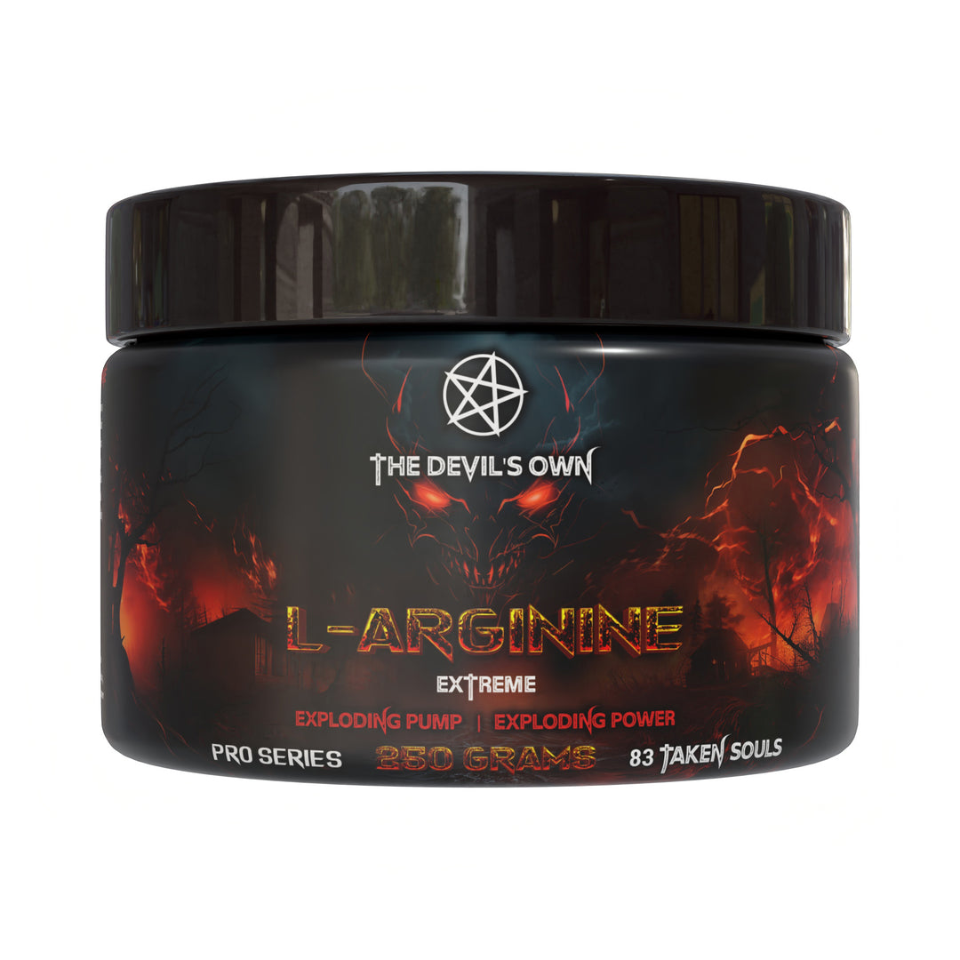 The Devil’s Own Arginine Powder – 250 g | 83 Servings Nitric Oxide Pre-Workout Booster
