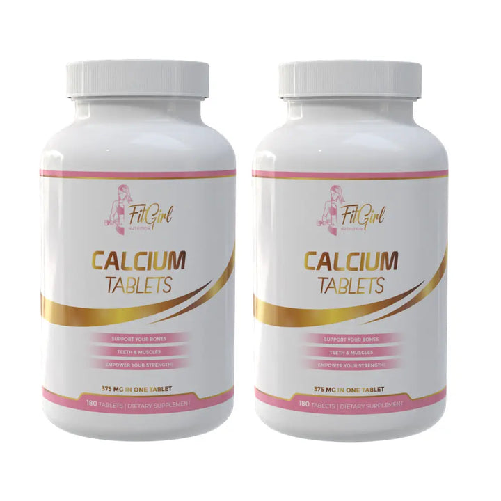 FitGirl Calcium twin pack with two bottles of calcium tablets
