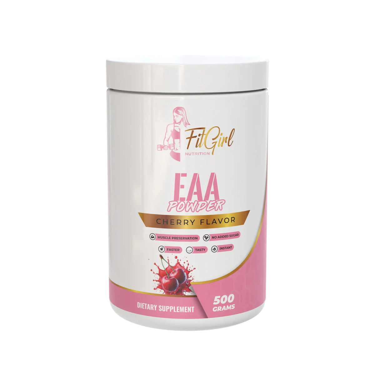 FitGirl EAA, essential amino acids for women, 500g EAA powder, recovery and hydration supplement, Nutriworld
