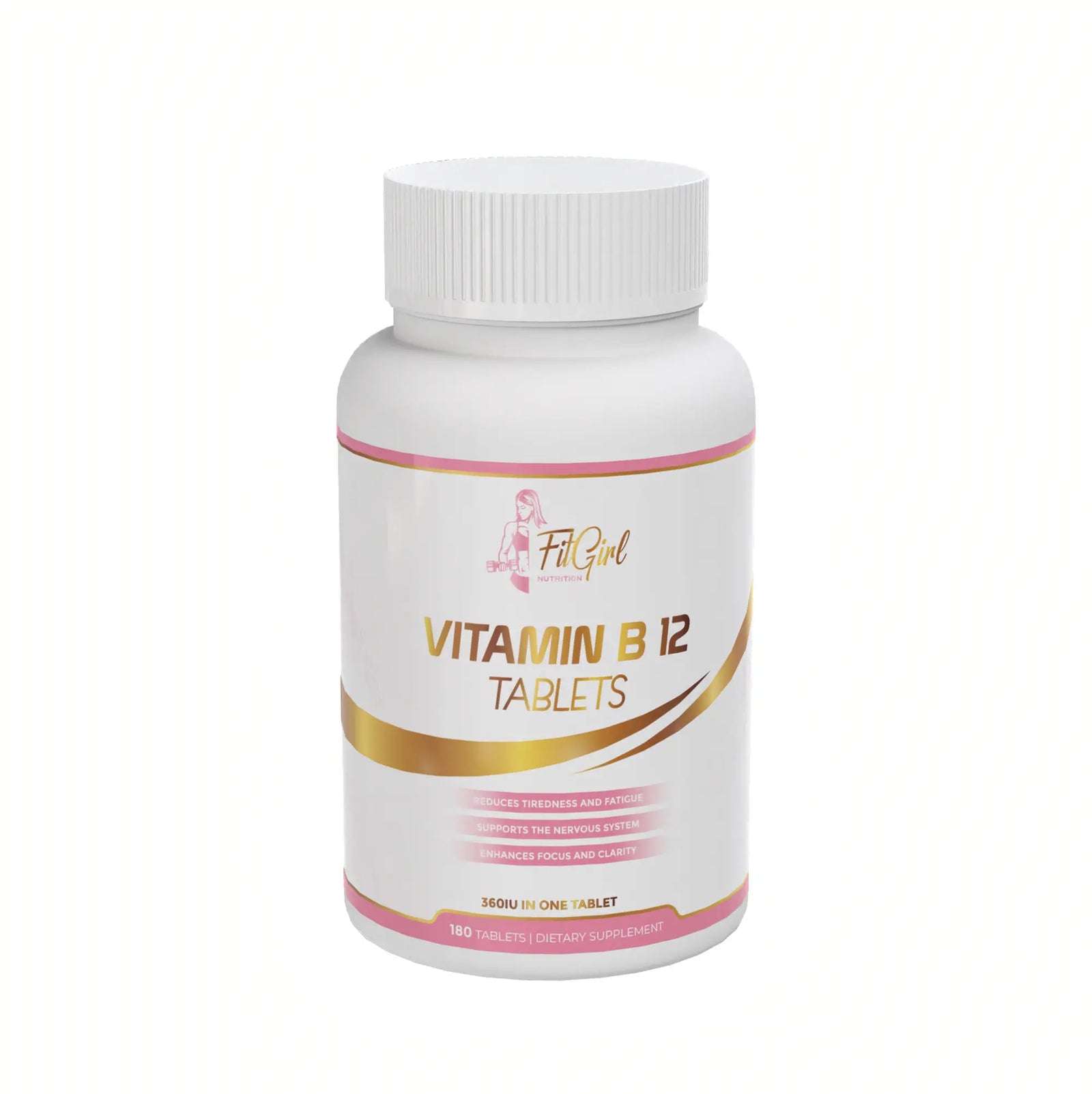 FitGirl Nutrition Vitamin B12 tablets with high-strength methylcobalamin
