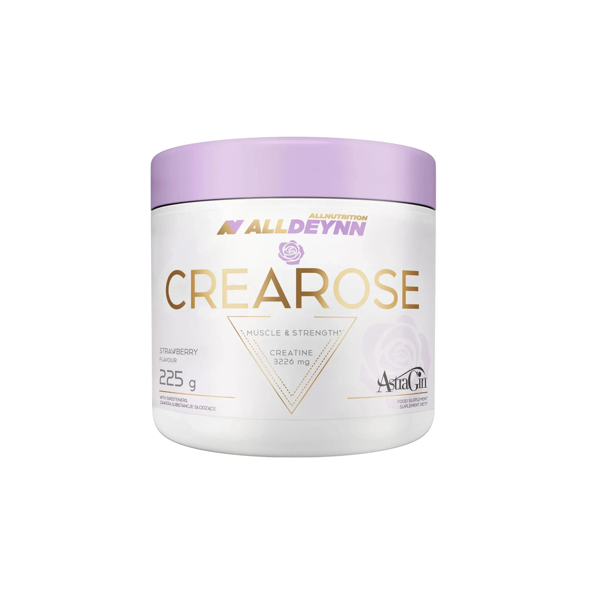 micronized creatine powder alldeynn crearose strawberry 225gr