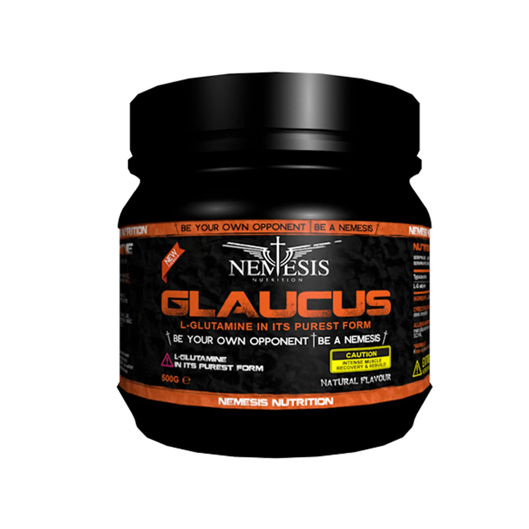 Nemesis L-Glutamine Powder 500g unflavoured amino acid powder
Nemesis Nutrition L-Glutamine pure powder supplement