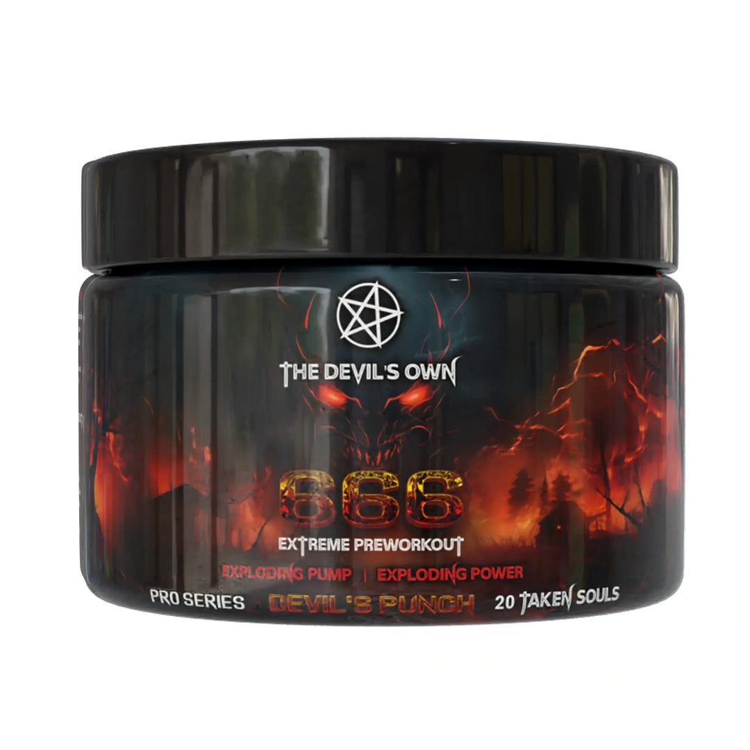 The Devil’s Own 666 high-stimulant pre-workout for experienced athletes
