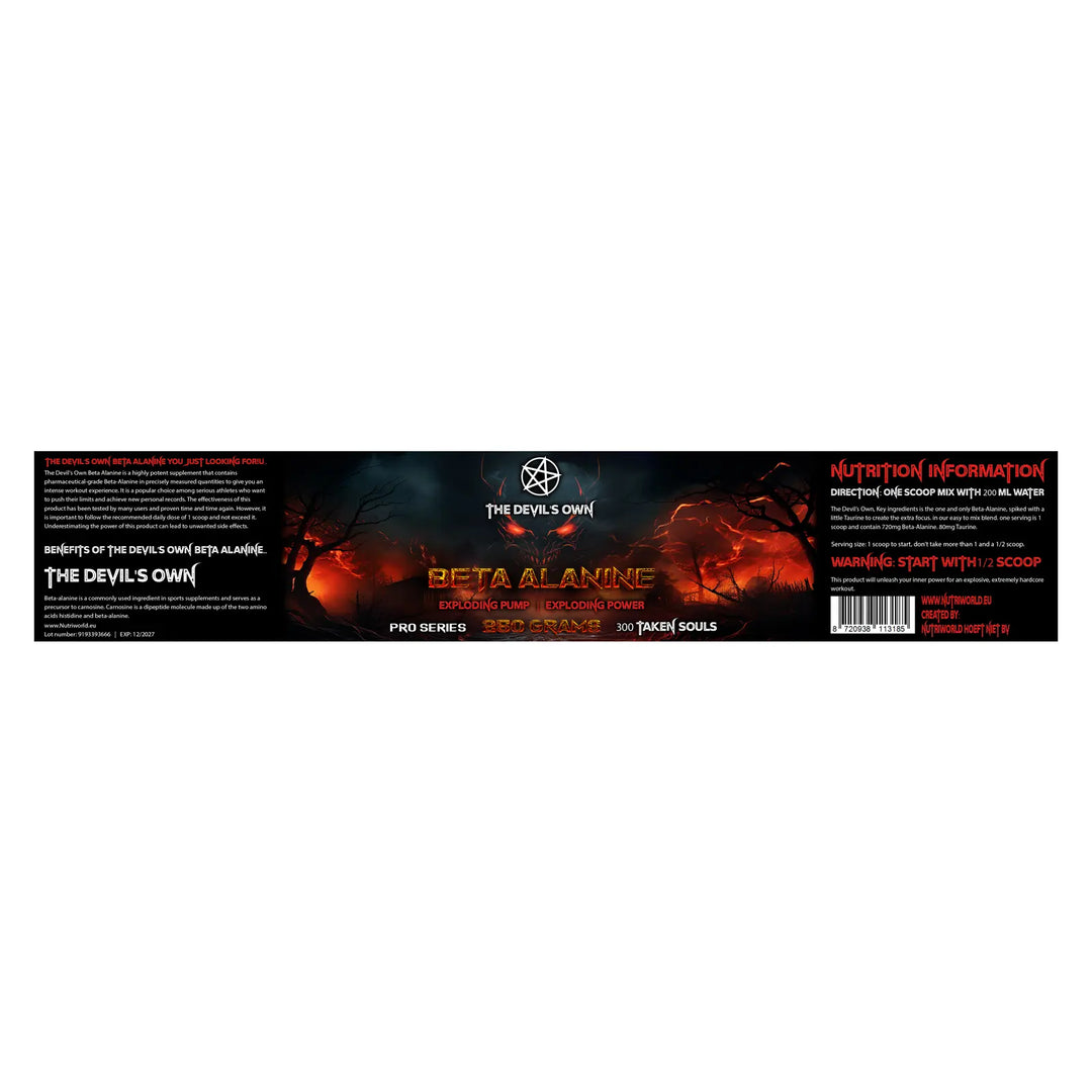  Beta-Alanine Powder The Devil's Own label 250g