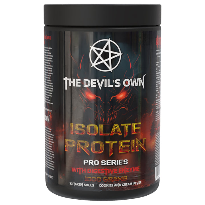 The Devil’s Own Isolate Protein Pro Series supplement container