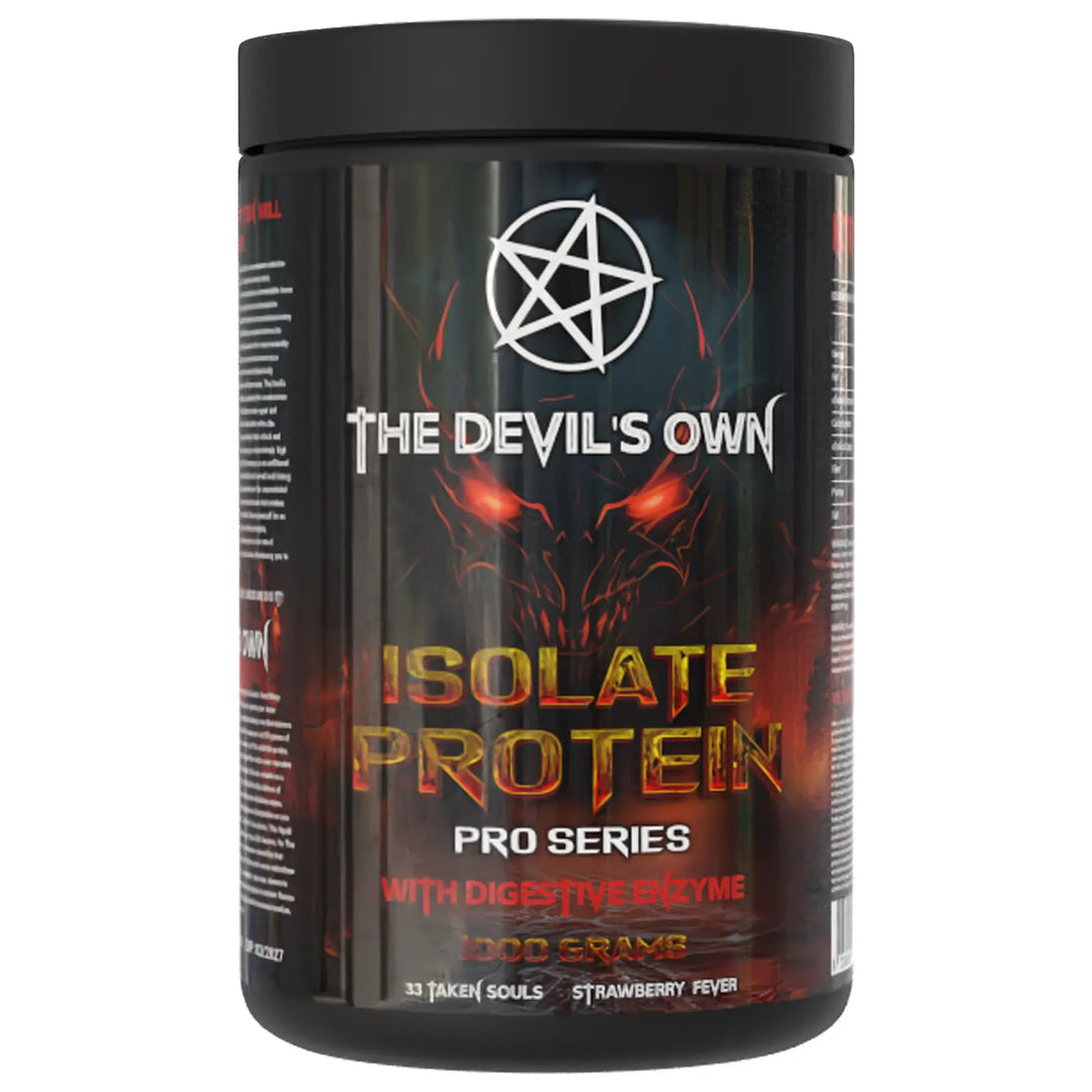 The Devil’s Own Whey Isolate 1kg 25.5g protein vanilla flavor
