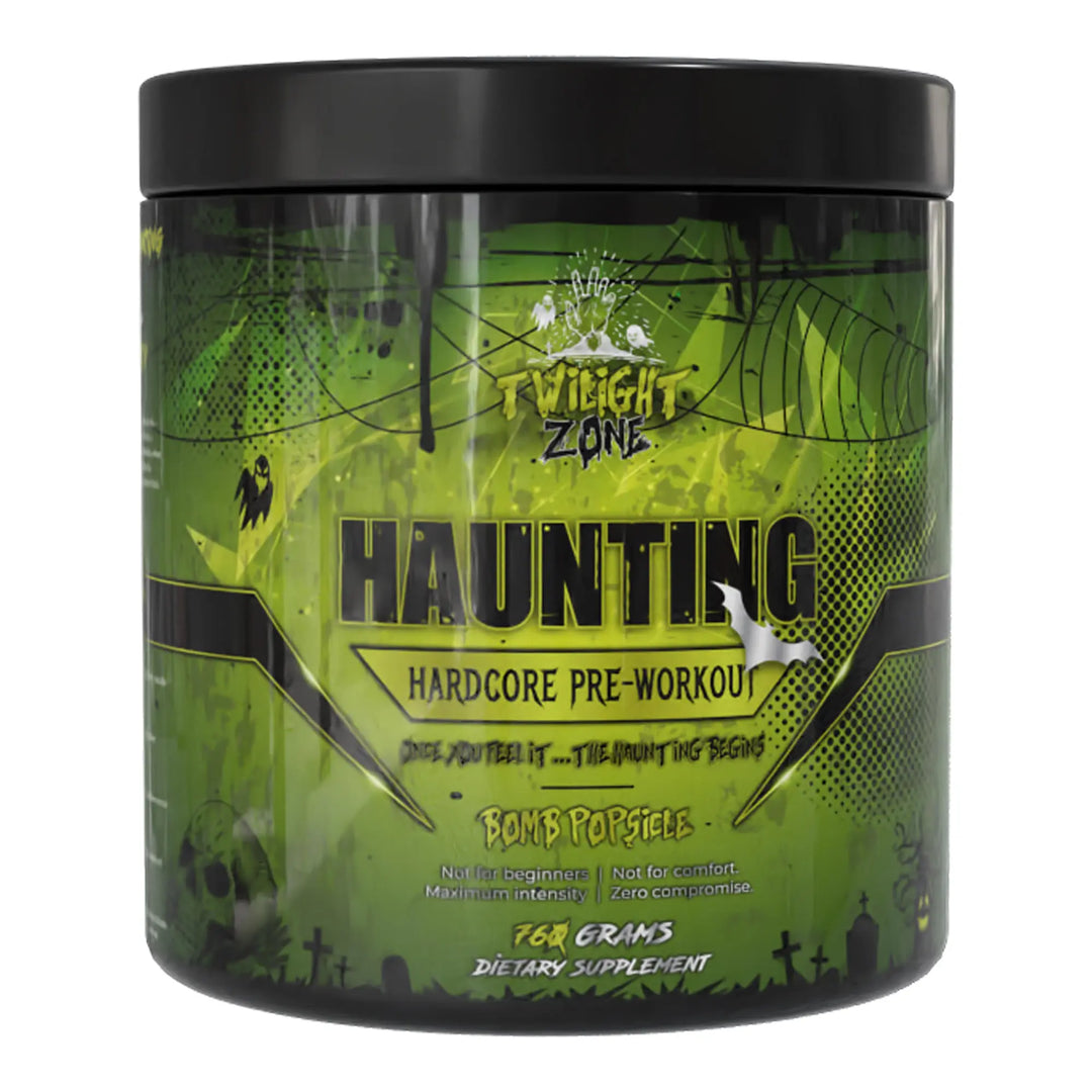 TwilightZone Haunting Hardcore pre-workout supplement for extreme pump, focus and intensity
