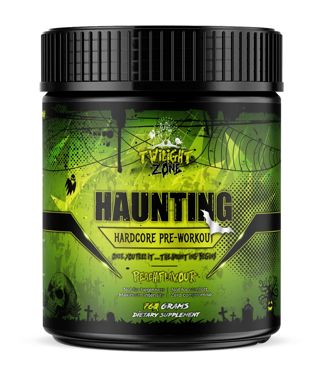 TwilightZone Haunting Hardcore pre-workout supplement for extreme pump, focus and intensity
