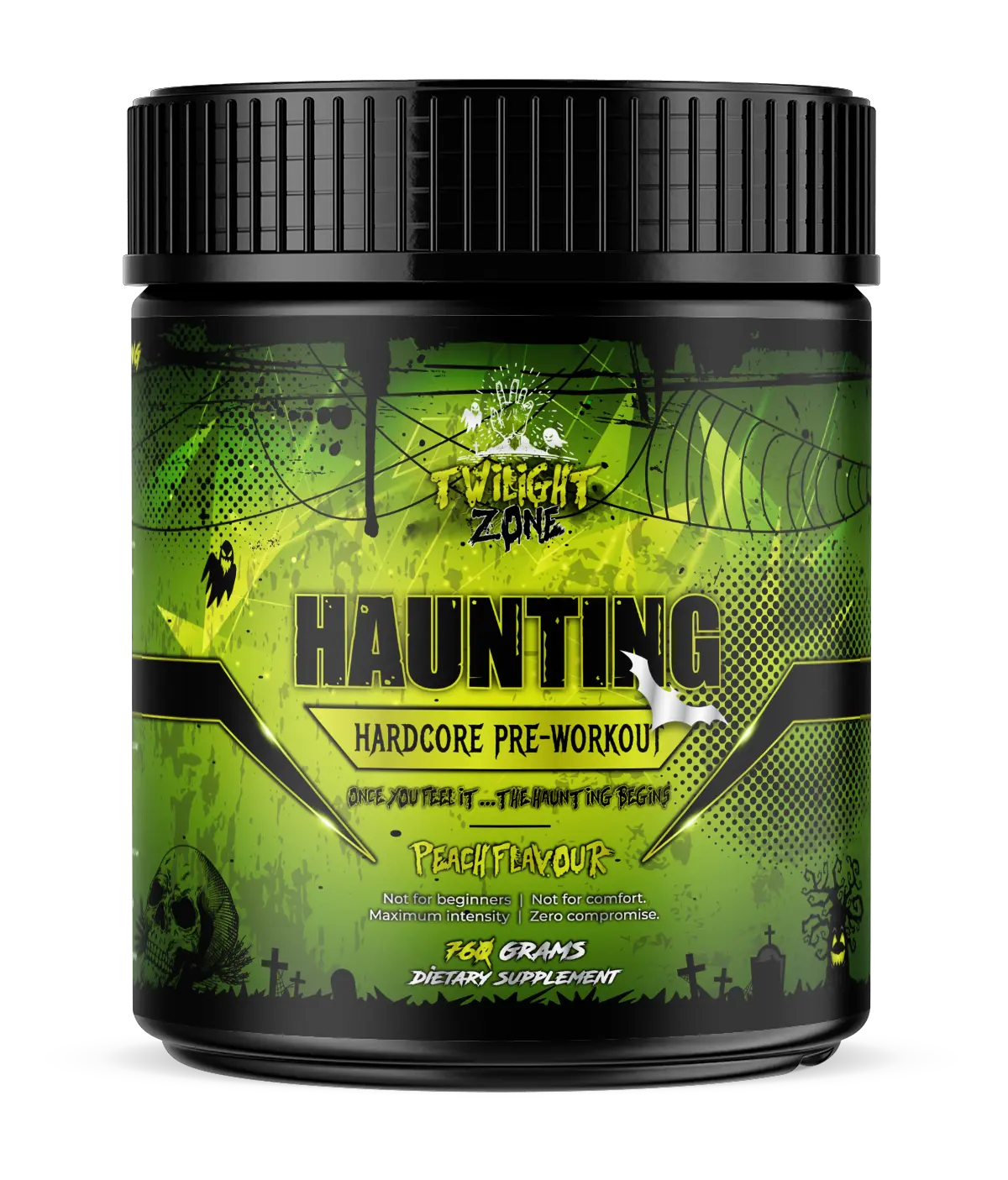 TwilightZone Haunting Hardcore pre-workout supplement for extreme pump, focus and intensity
