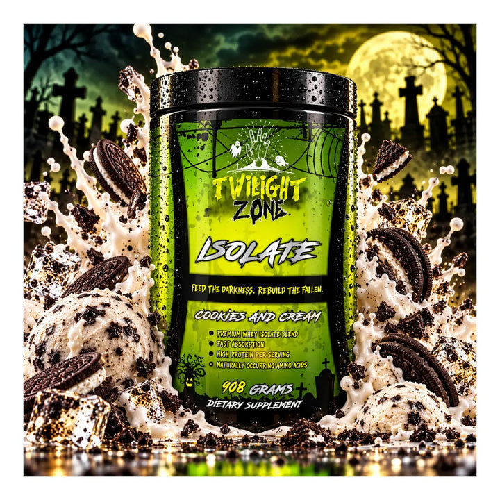 TwilightZone Nutrition Isolate Cookies and Cream whey protein 908g